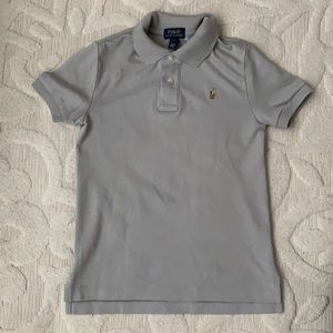 Like New Boys Polo Shirt Gray Size 7